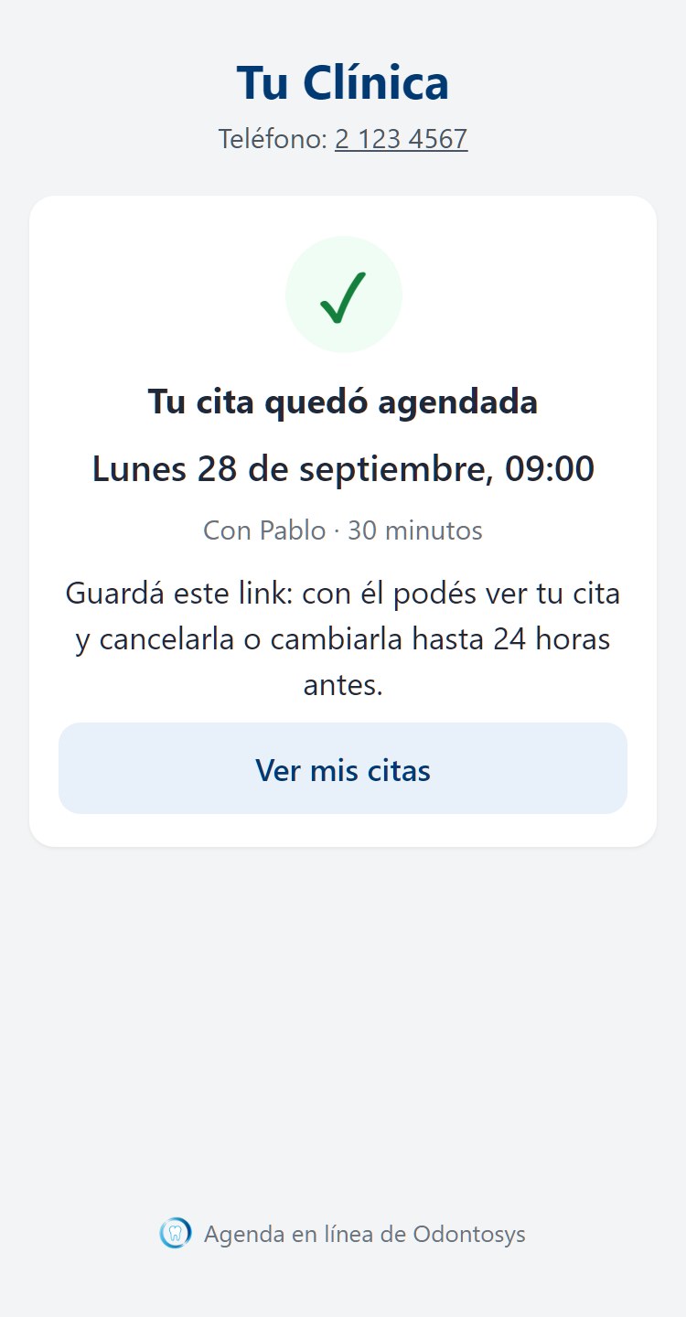 La cita quedó agendada